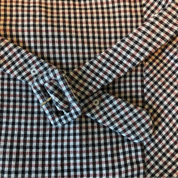 (185) Brown Mini Skirt with Belt - Picture 5 of 8